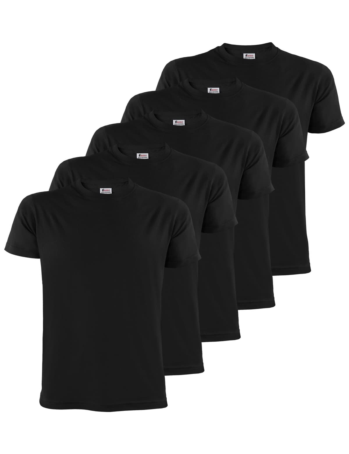 ALPIDEX T-Shirt Camisetas Hombre Pack de 5 Cuello Redondo 100% Algodón Unicolor Corta Shirt Men Camisa de Manga Casual S M L XL XXL 3XL 4XL 5XL — view 12
