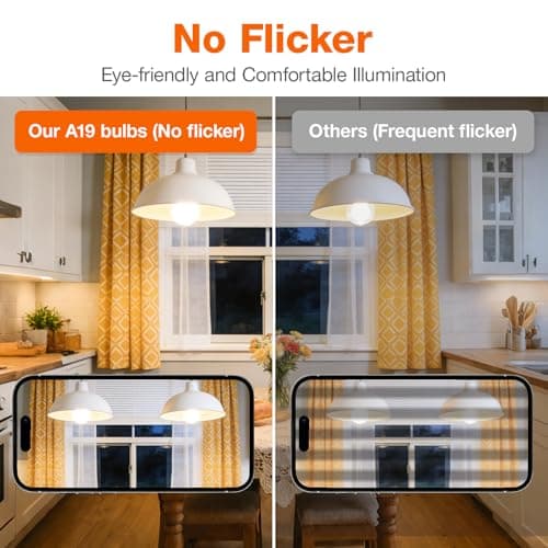 Sylvania ECO LED Light Bulb, A19 60W Equivalent, Efficient 9W, 7 Year, 750 Lumens, 2700K, Non-Dimmable, Frosted, Soft White - 8 Pack (40821) — view 3