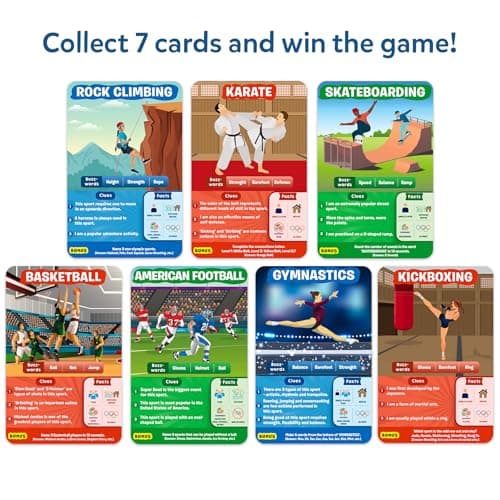 Skillmatics Guess in 10 Sports, Perfect for Boys, Girls, Kids, and Families Who Love Card Games, Toys, Travel Games, Gifts for Ages 6, 7, 8, 9 and Up — view 4