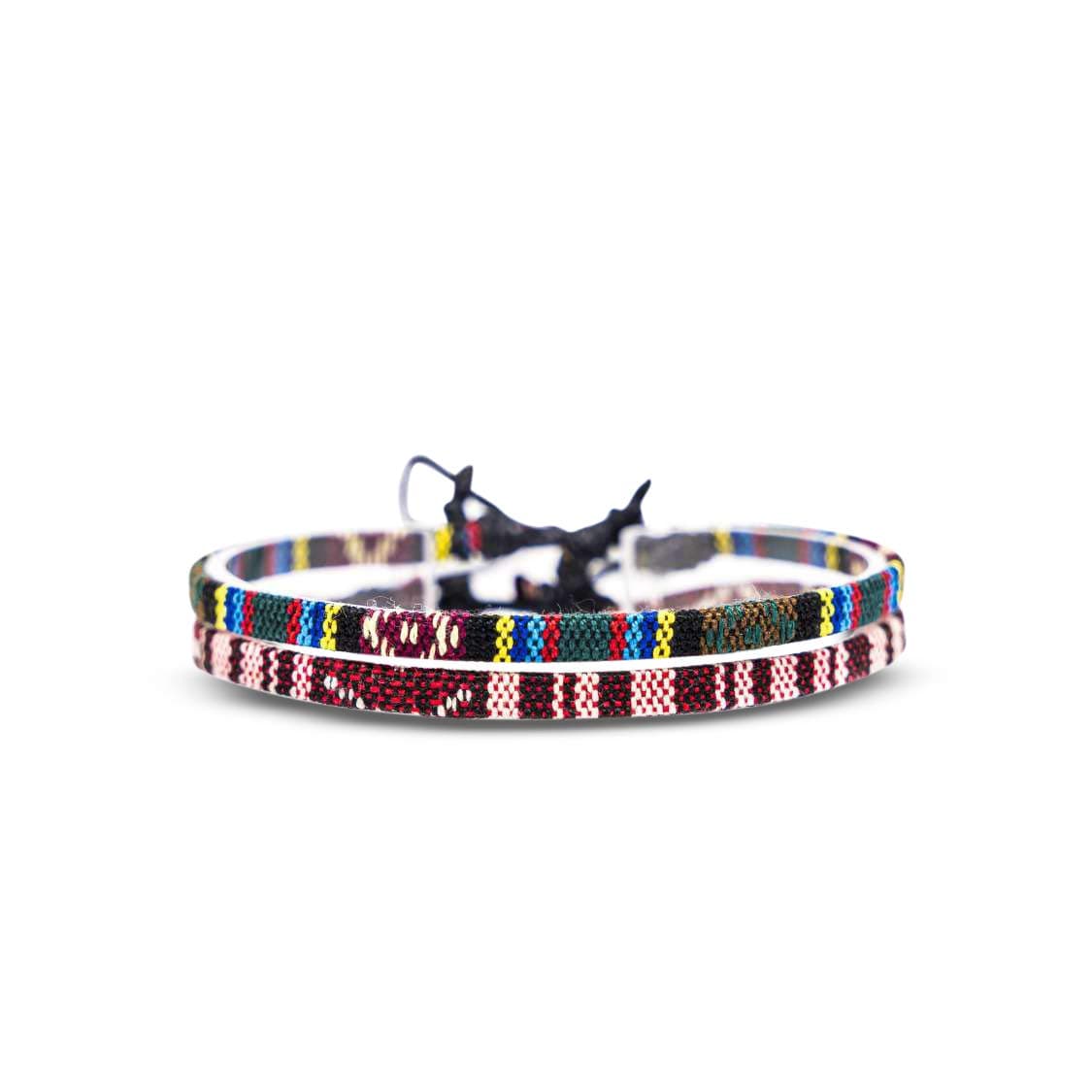 Made by Nami Tobilleras Mujer Impermeables Ajustables 19-38cm Pulseras Boho de Hilo Algodón 100% Turquesa — view 13