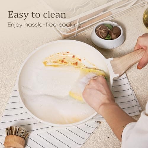 CAROTE 21pcs Pots and Pans Set, Nonstick Cookware Sets, Induction Cookware Kitchen Set Non Stick Cooking Set w/Frying Pans & Saucepans (PFOS, PFOA Free) — view 4