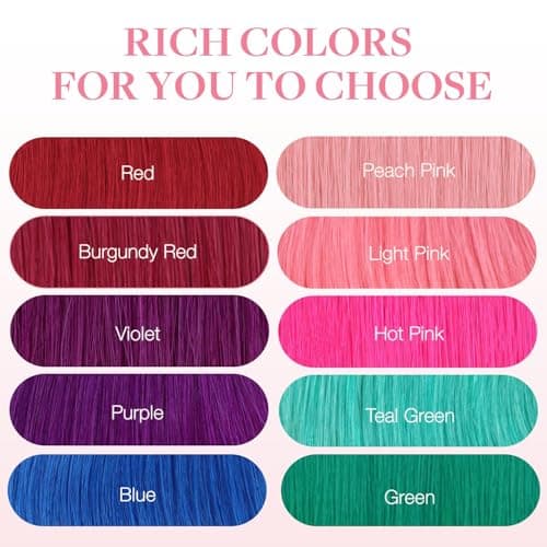 GOO GOO Tape in Hair Extensions Human Hair, Burgundy Red 10pcs 25g 16inch, Colored Tape ins Human Hair Extensions, Straight Remy Hair Highlighted for Party, Silky&Soft Invisible Tape Ins — view 3