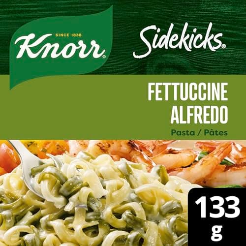 Knorr Sidekicks Pasta Side Dish for a quick meal that's easy to prepare Fettuccine Alfredo without artificial flavours or colours 133 g, Pack of 8 — view 3