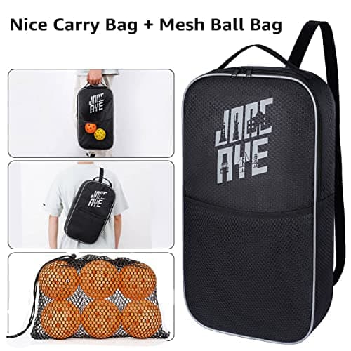 JoncAye Pickleball Paddles Set of 4 Rackets and Balls with Paddle Case, Lead Tape, Ball Bag, Carbon Fiber Pickle-Ball Raquette for Beginner | USAPA Approved Pickleball Equipment with Accessories — view 5