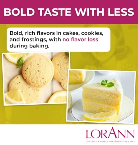 LorAnn Lemon Bakery Emulsion, 4 oz - Intense Lemon Flavor Extract for Baking, Cookies, Frosting, Ice Cream, Pie, Smoothies, Tea and Beverage - Vegan, Gluten, Sugar, and Nut Free — view 5