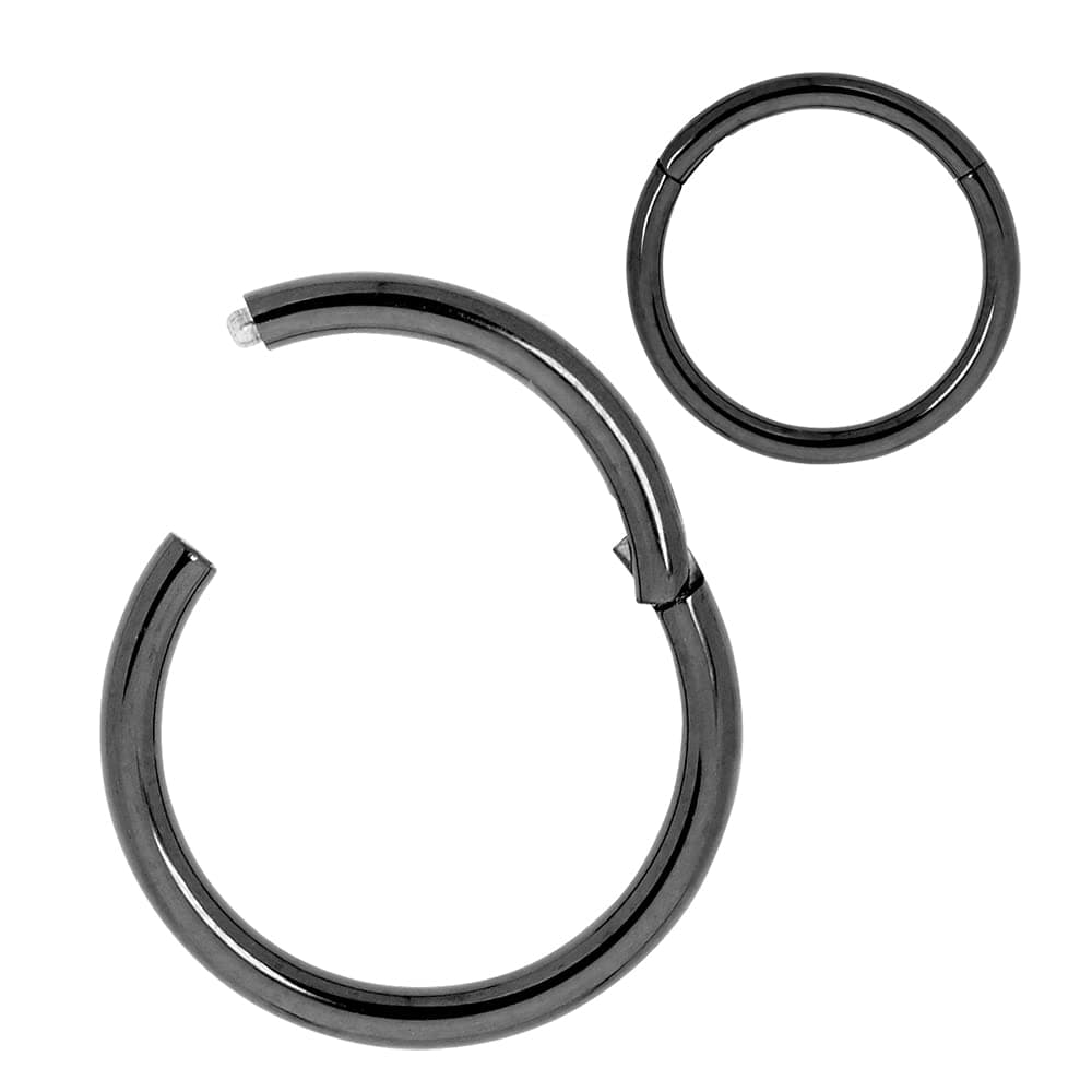 365 SLEEPERS 1pc Titanium Implant Grade Nose Rings 20G 18G 16G 14G 12G 10G 8G 6G Septum Hinged Segment Ring Body Piercing Jewellery Hoop Lip Rings Helix Cartilage Rook Earrings Nickel Free — view 23