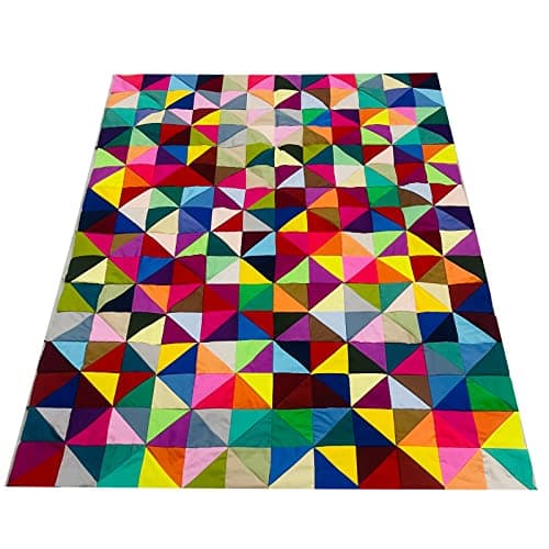 HANPATQUI 50PCS 5 x 5 inch Solid 100% Cotton Fat Quarters Fabric for Sewing and Quilting Bundles Precut Fabric Square for DIY Craft Patchwork — view 5