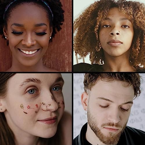 5pcs Hypoallergenic Nose Rings 20G 18G 16G 316L Surgical Steel Earrings Tragus Septum Piercing Nose Hoop Lip Rings Helix Cartilage Rook Earrings for Women Men 6/7/8/9/10mm (5PCS 20G Gold) — view 6