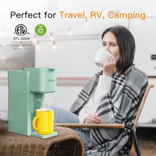 Tastyle Mini Single Serve Hot and Iced Coffee Maker for K Cup and Ground — view 4
