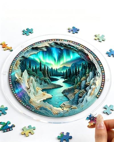 Acrylic Suncatcher Jigsaw Puzzle, Window Suncatcher Acrylic Puzzle, 83 Pieces DIY Suncatcher Kits for Adults, Home Decor Gift for Women Men Mom Birthday Gift (I) — view 2