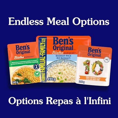 BEN'S ORIGINAL BISTRO EXPRESS Broccoli & Cheddar, Long Grain Rice and Side Dish, 240g Pouch — view 7