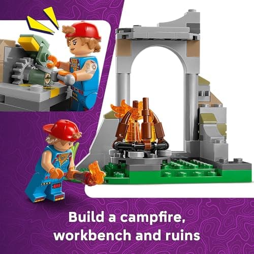 LEGO Fortnite Peely & Sparkplug’s Camp Kids Toy - Pretend Play and Video Game Building Set for Girls & Boys, Ages 7+ - Fortnight Toy Figures Peely, Sparkplug, & More - Gift Idea for Birthdays - 77075 — view 2