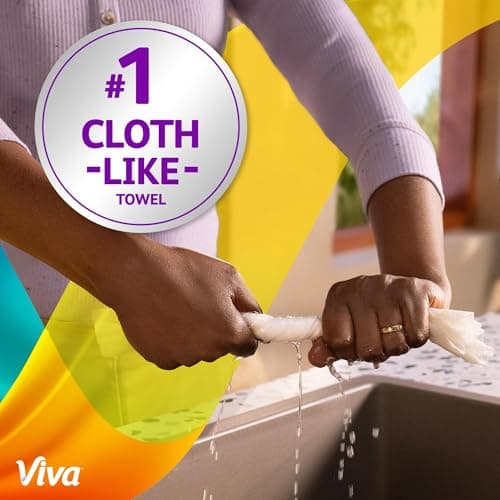 Viva Signature Cloth Paper Towels, Task Size, 8 Family Triple Rolls, 141 Sheets per Roll (Packaging May Vary) — view 7