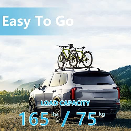 Upgraded Silent Roof Racks for 2013-2018 Hyundai Santa Fe Sport & Santa Fe XL, Anti-Theft Cross Bars for Rooftop Cargo Ski Kayak Bike Accessories — view 3