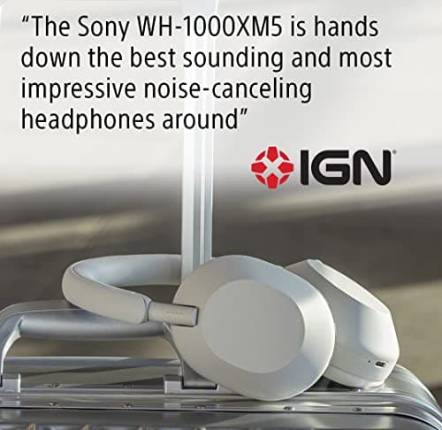 Sony WH-1000XM5 Premium Noise Canceling Headphones, Auto NC Optimizer, 30-Hour Battery, Alexa Voice Control, Midnight Blue — view 11