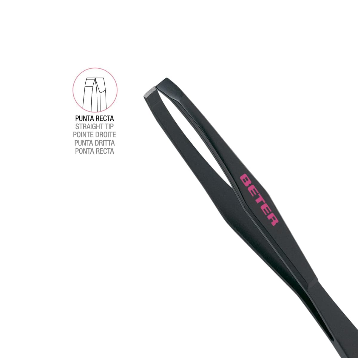 Beter – Pack de 2 pinzas de depilar para cejas de punta recta, inoxidables. — view 5