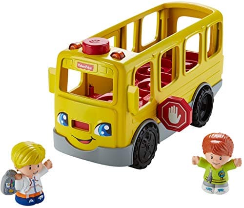 Fisher-Price Little People Musical Toddler Toy Sit with Me School Bus with Lights Sounds & 2 Figures for Pretend Play Kids Ages 1+ Years — view 6