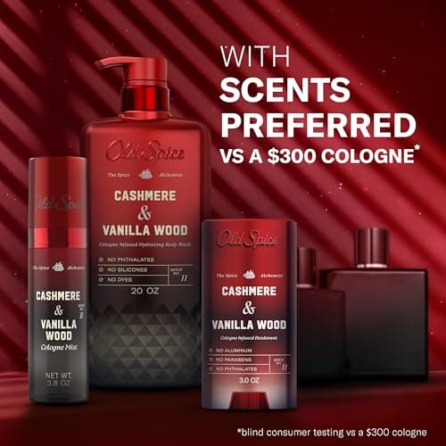 Old Spice Aluminum Free Deodorant for Men, The Spice Alchemist Collection, 24/7 Cologne Infused Scent, No Trade Off Formula, Free of Parabens & Phthalates, Cashmere + Vanilla Wood Scent, 3.0 oz — view 10