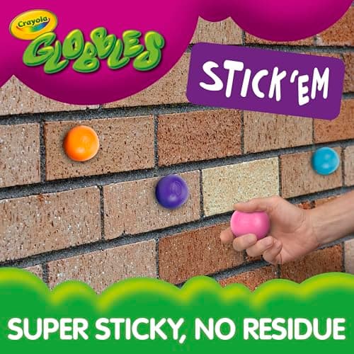 Crayola Globbles Fidget Toy (6ct), Sticky Stress Ball for Adults & Kids, Squishy Balls, Calming Sensory Gifts for Stress Relief — view 5