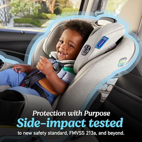 Graco Extend2Fit 3-in-1 Convertible Car Seat, 3 Modes – Rear Facing, Forward Facing Baby Car Seat and Highback Booster Seat, Adjustable Extension Panel for Extra Legroom, Ashten — view 4