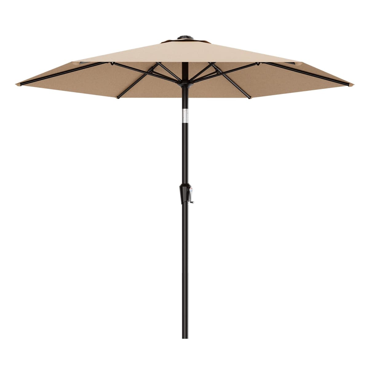 AreShark 10 FT Patio Umbrella for Outdoor, Outdoor Table Umbrella with Push Button Tilt and Crank, Outdoor Patio Umbrellas with 6 Sturdy Ribs, Patio Umbrellas for Market, Garden, Pool (Red) — view 20
