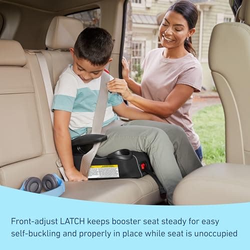 Graco® TurboBooster® LX Backless Booster with Affix Latch | Backless Booster Seat for Big Kids Transitioning to Vehicle Seat Belt (Rio) — view 4