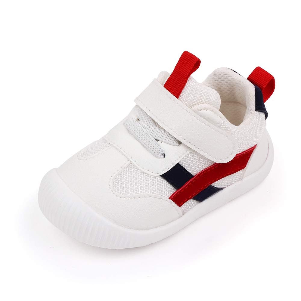MK MATT KEELY Baby Boys Girls First Walking Shoes Toddler Anti-Slip Soft PU Leather Prewalker Sneakers — view 7