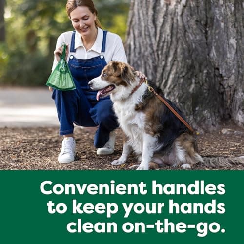 Earth Rated Dog Poop Bags with Easy-to-Tie Handles, Extra Wide Opening, Dispensing Box, Guaranteed Leakproof, Unscented, 120 Handle Bags — view 3