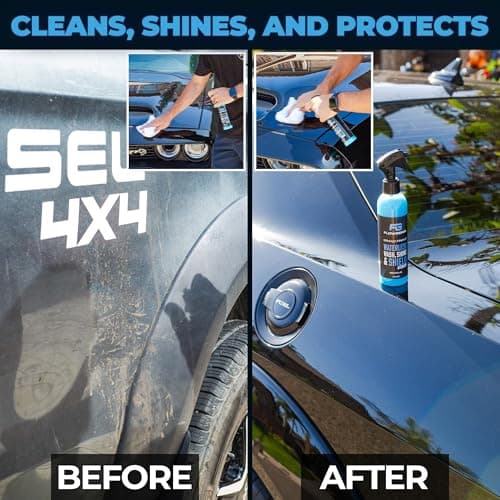 Flowgenix™ Waterless Car Wash Spray - Grand Finale - Motorcycle Cleaner & Car Wax Polish (8 oz) - Ceramic Coating - Incl. 2 Microfiber Towels - Quick Detailer Spray to Make Your Vehicle Shine — view 2