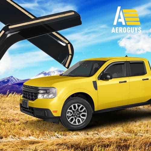 Extra Durable Window Deflectors in-Channel Window Visors Rain Guards Fit for Ford Maverick 2022-2026, Sun Visors, Wind Vent for Shades, Exterior Car Accessories - 4 pcs. AG0792 — view 2