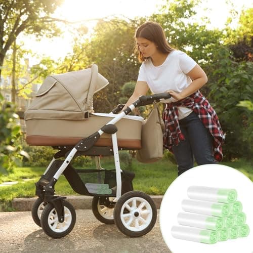 Tebery 100 Pack Portable Potty Chair Liners with Drawstring, Potty Bags Liners Disposable for Baby Toilet Potty Training Seat — view 5