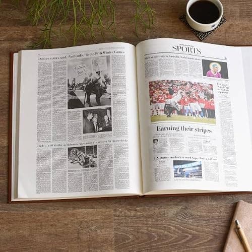 Signature gifts Personalized Football History Book - Kansas City Sports Fan Gift - A Pro Football History Told Through Newspaper Archive Coverage - Add a Name Gold Foil Embossed for Free (Chiefs) — view 4