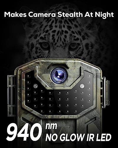 iZEEKER Trail Camera HD 36MP, Trail Cameras with 940nm No Glow Infrared LEDs, No WiFi, Night Vision Motion Activated IP66 Waterproof for Wildlife Watching Indoor Security — view 2
