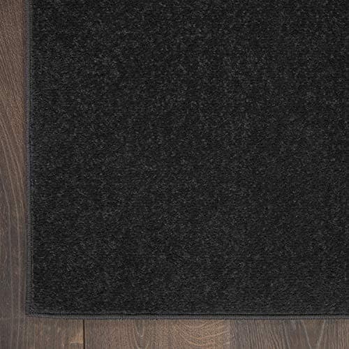 Nourison Essentials Black 5' x 7' Area Rug, Easy Cleaning, Non Shedding, Indoor/Outdoor, Contemporary Style, Rectangular — view 5