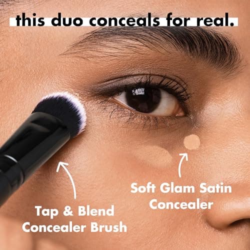 e.l.f. Tap & Blend Concealer Brush, Covers Blemishes & Dark Spots For An Airbrushed Finish With A Precision Tip, Synthetic, Vegan, & Cruelty-Free — view 3