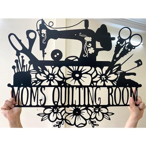 Personalized Sewing Machine Metal Sign - Quilting Room Custom Wall Decor for Mom, Grandma, Nana, Mimi - Unique Art Craft Gift for Women, Quilters & Sewers Who Have Everything — view 5