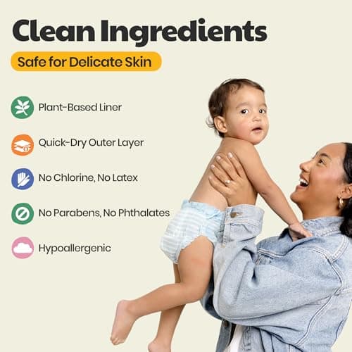 DYPER Baby Swim Diapers Size Medium (20-31 lbs), 19 Count | Disposable Swim Pants | Plant-Based, Hypoallergenic & Fragrance Free | Won't Swell in Water | for Pool, Beach, Swim Lessons & Water Play — view 3