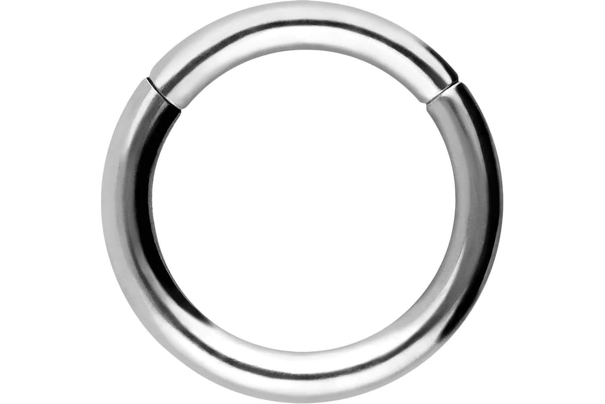 PIERCINGLINE Anillo segmento Clicker de acero quirúrgico – Piercing en oro, plata, rosa, negro o azul – para nariz, tabique, oreja, hélice o tragus — view 78