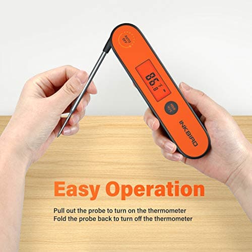 Inkbird Instant Read Meat Thermometer IHT-1P, Digital Waterproof Rechargeable Food Thermometer with Calibration, Magnet, Backlight for Cooking, Grill, Smoker, Kitchen, Turkey — view 8