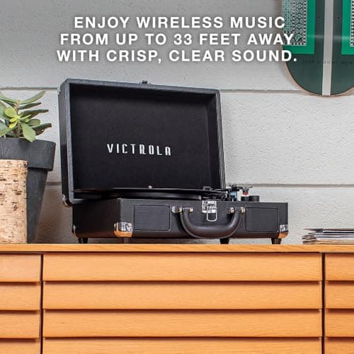 Victrola Journey - Bluetooth Suitcase Record Player - Black — view 4