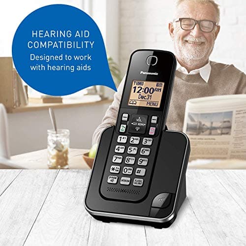 Panasonic DECT 6.0 Expandable Cordless Phone with Call Block - 4 Cordless Handsets - KX-TGC384CB (Black) — view 5
