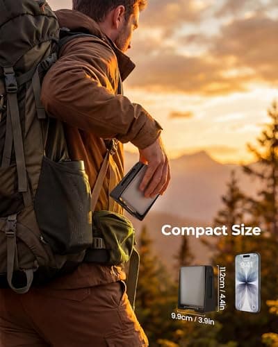 Portable LED Camping Light, 3 Modes,Rechargeable 4000mAh Dimmable Camping Lantern with 360° Rotatable Stand, 2-in-1 Flashlight Emergency Camping Lamp for Home Power Outages, Outdoor Hiking,Hurricane — view 4