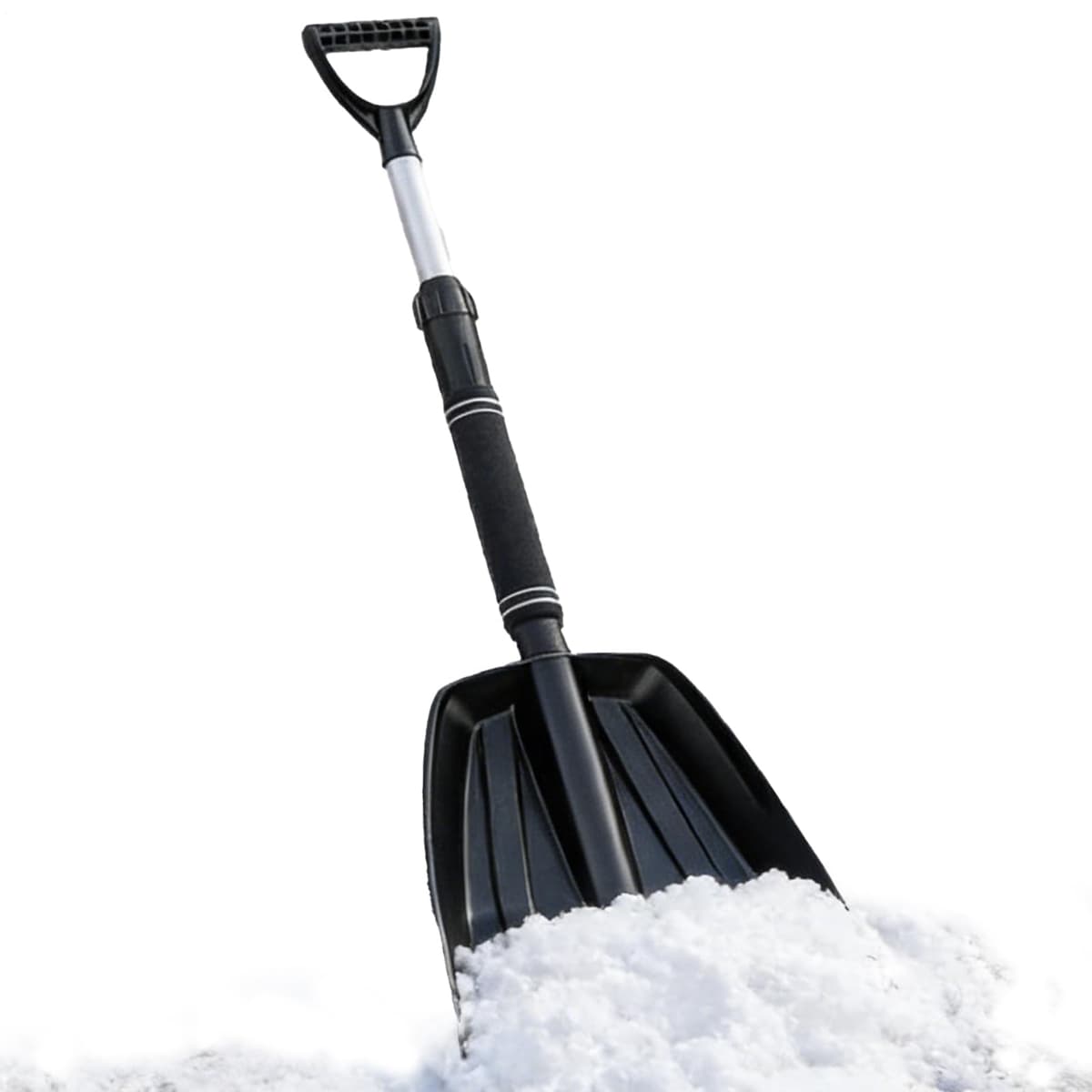 Pala de nieve con mango ergonómico resistente para senderos de jardín, pasarelas, entradas, puertas de garaje — view 2