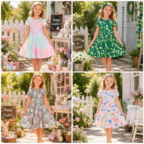 Mud Kingdom Little Girls Summer Dress A-Line Leopard Beige Size 7-8 — view 5