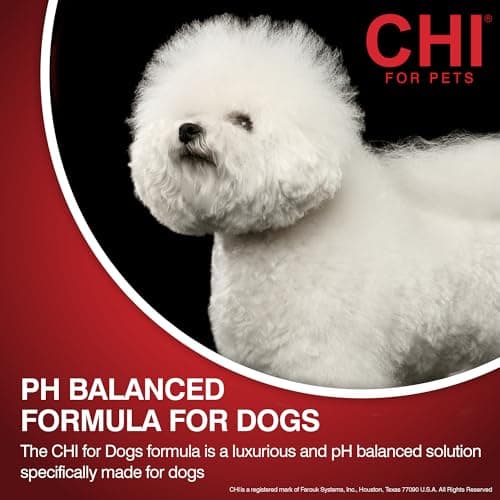 CHI for Dogs Shed Control Shampoo Anti-Shedding Formula Reduces Loose Hair Sulfate and Paraben Free pH Balanced Cruelty Free All Coat Types 16 FL OZ USA for Dogs Puppies and All Breeds Grooming — view 3