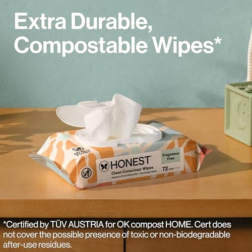 The Honest Company Hypoallergenic Multi-Use Baby Wipes for Sensitive Skin, Sunburst, 864 Count — view 3