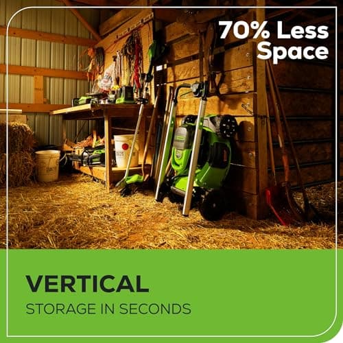 Greenworks 60V 21" Brushless (Self-Propelled) Cordless Lawn Mower, 2 x 4.0Ah Batteries (3/4 Acre, Rapid Charger, 4-in-1, LED Lights, IPX4) — view 6