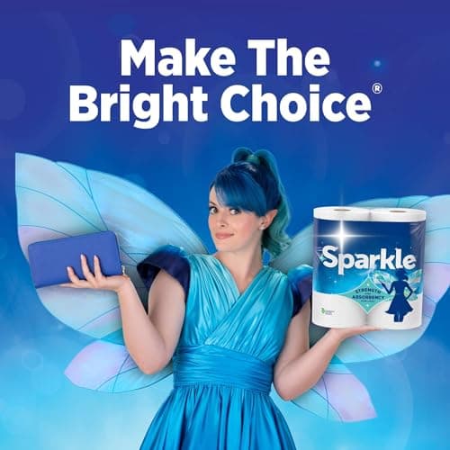 Sparkle Pick-A-Size Paper Towels, 6 Double Rolls (660 Sheets Total) - Strong 2-Ply Towels for Kitchen Cleanup and Everyday Messes — view 2