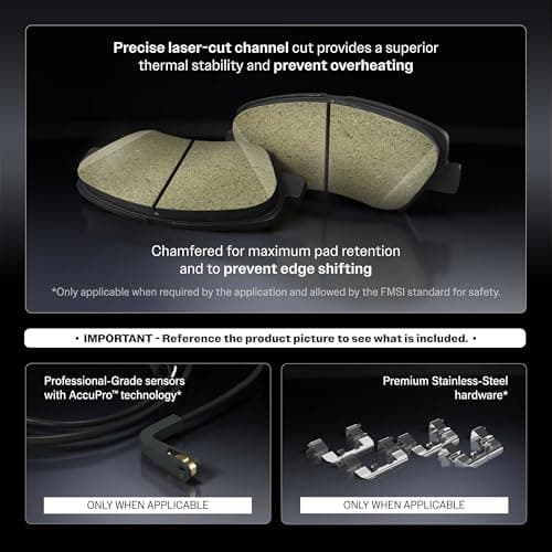 CMX Front Ceramic Disc Brake Pads CMX-D2139 Replacement For Audi Q5 Sportback — view 7
