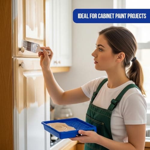 Pro Grade Paint Brushes, 5-Piece Paint Brush Set, Flat & Angle Brushes for Walls, Trim, Cabinets, Interior & Exterior Latex and Oil Paints, Stains — view 5